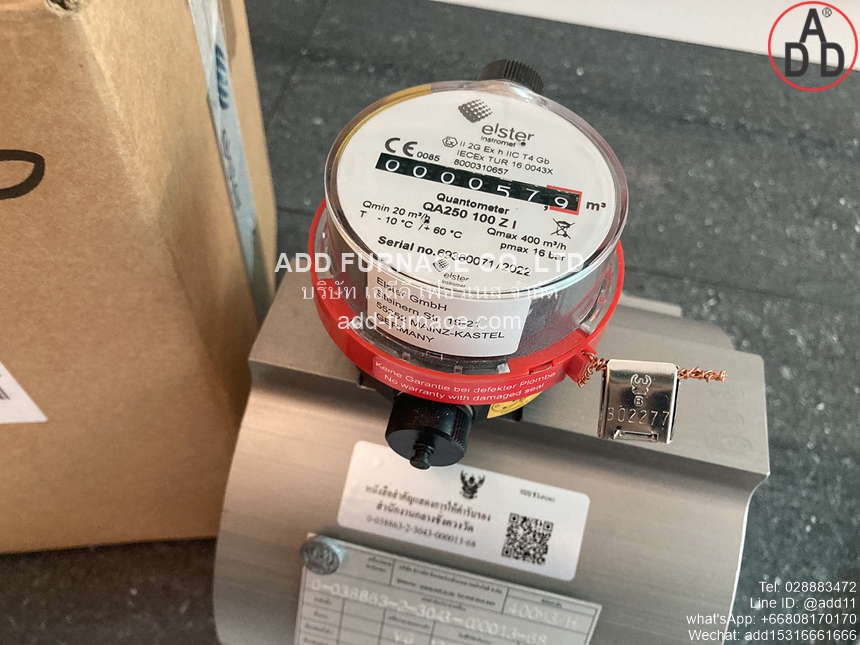 Quantometer QA250 100 ZI,Gas Meter QA250 Elster instromet(15)